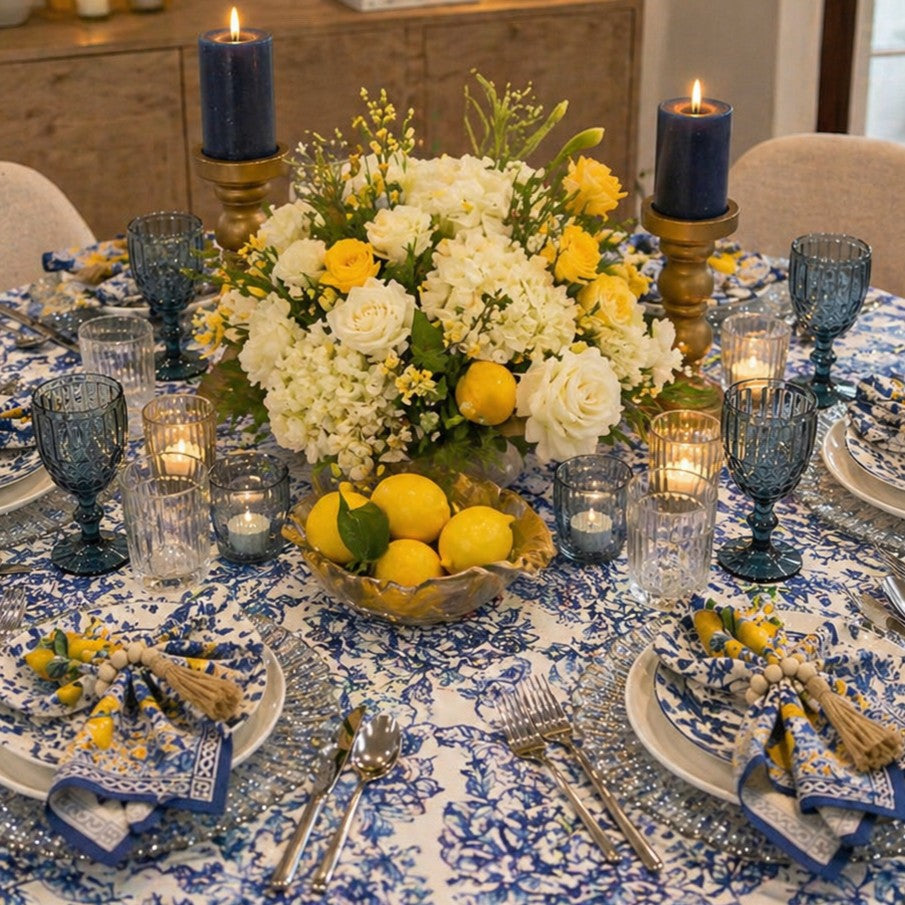 Amalfi Citrus Soirée—Styled Table